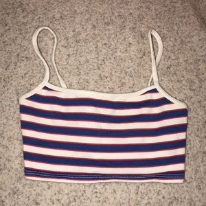Spaghetti Strap Cropped Tank Top